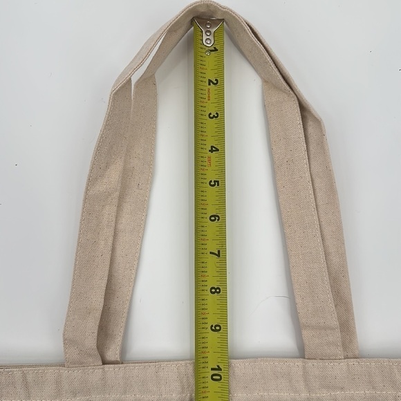 New Yorker Black and Light Tan Canvas Tote Bag - Picture 7 of 7